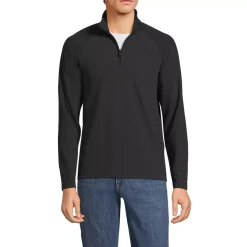Men's Long Sleeve Waffle Quarter Zip