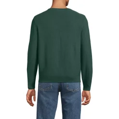 Men's Long Sleeve Washable Merino Wool V Neck Sweater