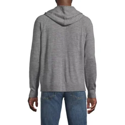 Men's Long Sleeve Washable Merino Pullover Hoodie