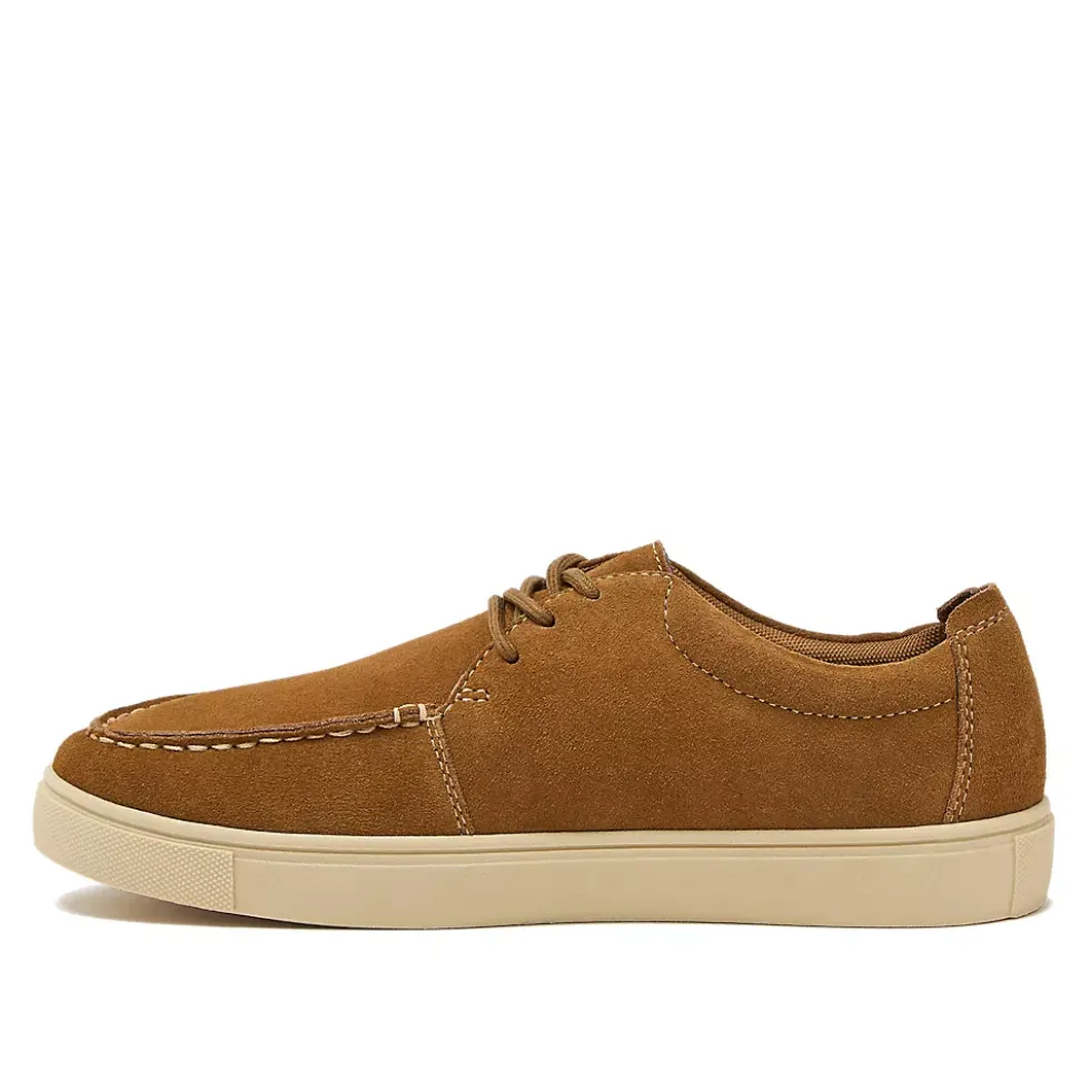 Men's Moc Toe Suede Lace Up Sneakers
