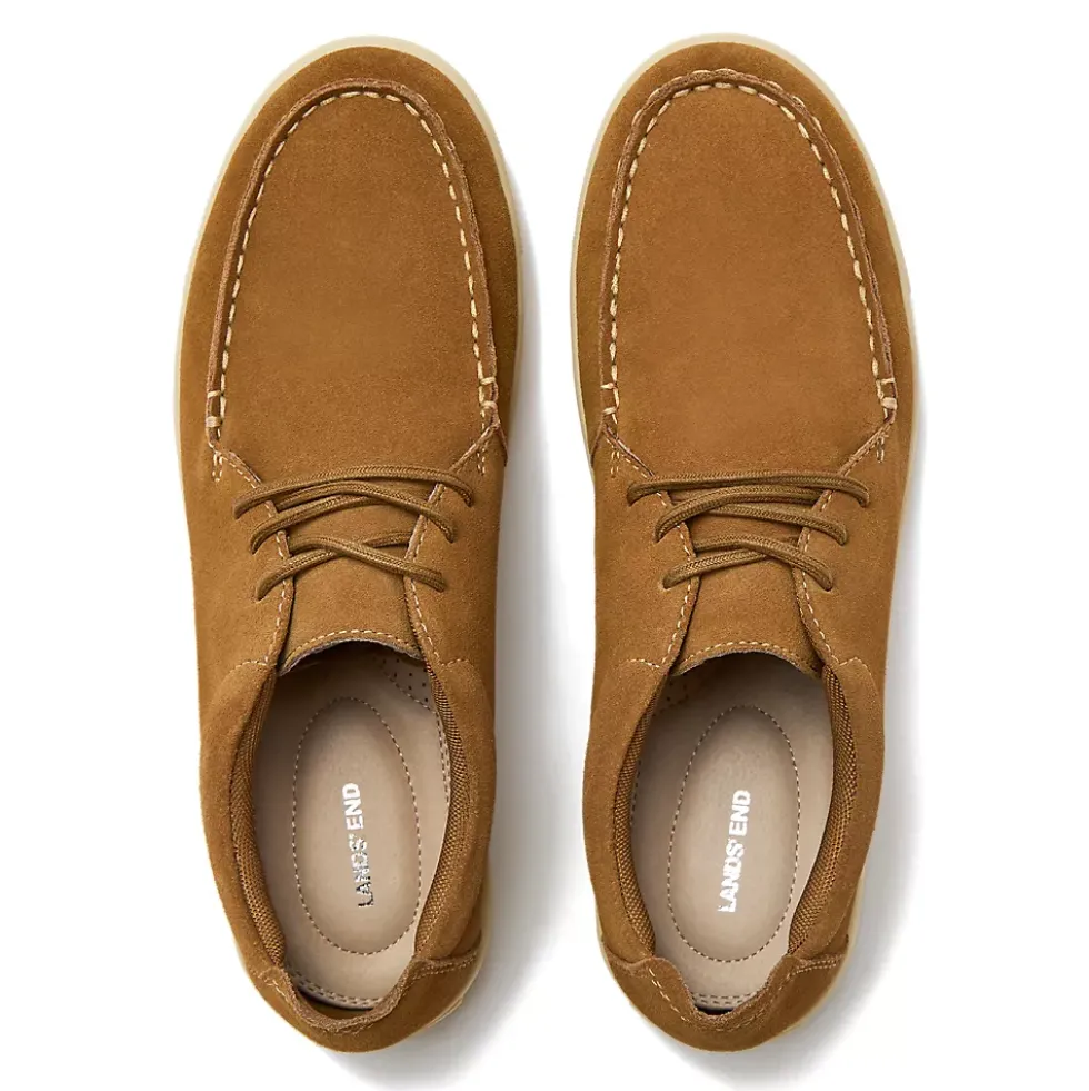 Men's Moc Toe Suede Lace Up Sneakers