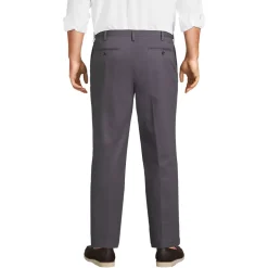 Men's No Iron Comfort Waist Traditional Fit Pleated Front Chino Pant