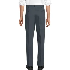 Men's No Iron Comfort Waist Traditional Fit Pleated Front Chino Pant