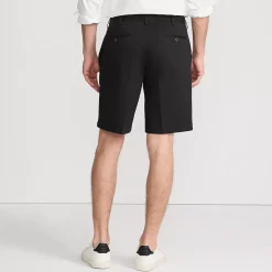 Men's No Iron 9" Plain Front Chino Short
