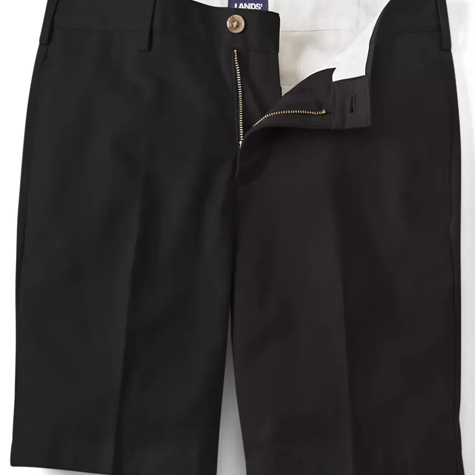 Men's No Iron 9" Plain Front Chino Short