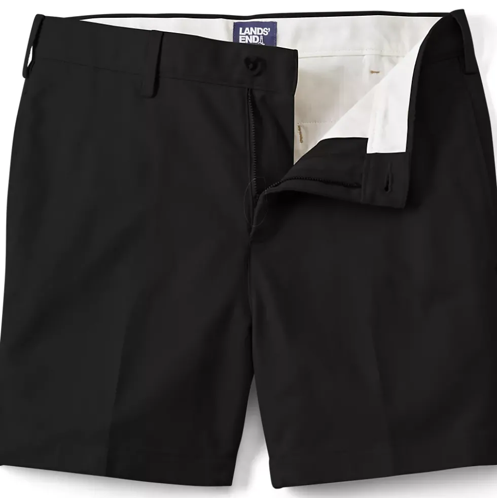 Men's No Iron 6" Plain Front Chino Short