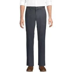 Men's No Iron Straight Fit Plain Front Chino Pant
