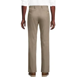 Men's No Iron Straight Fit Plain Front Chino Pant