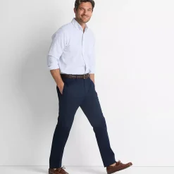 Men's No Iron Straight Fit Plain Front Chino Pant