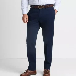 Men's No Iron Straight Fit Plain Front Chino Pant