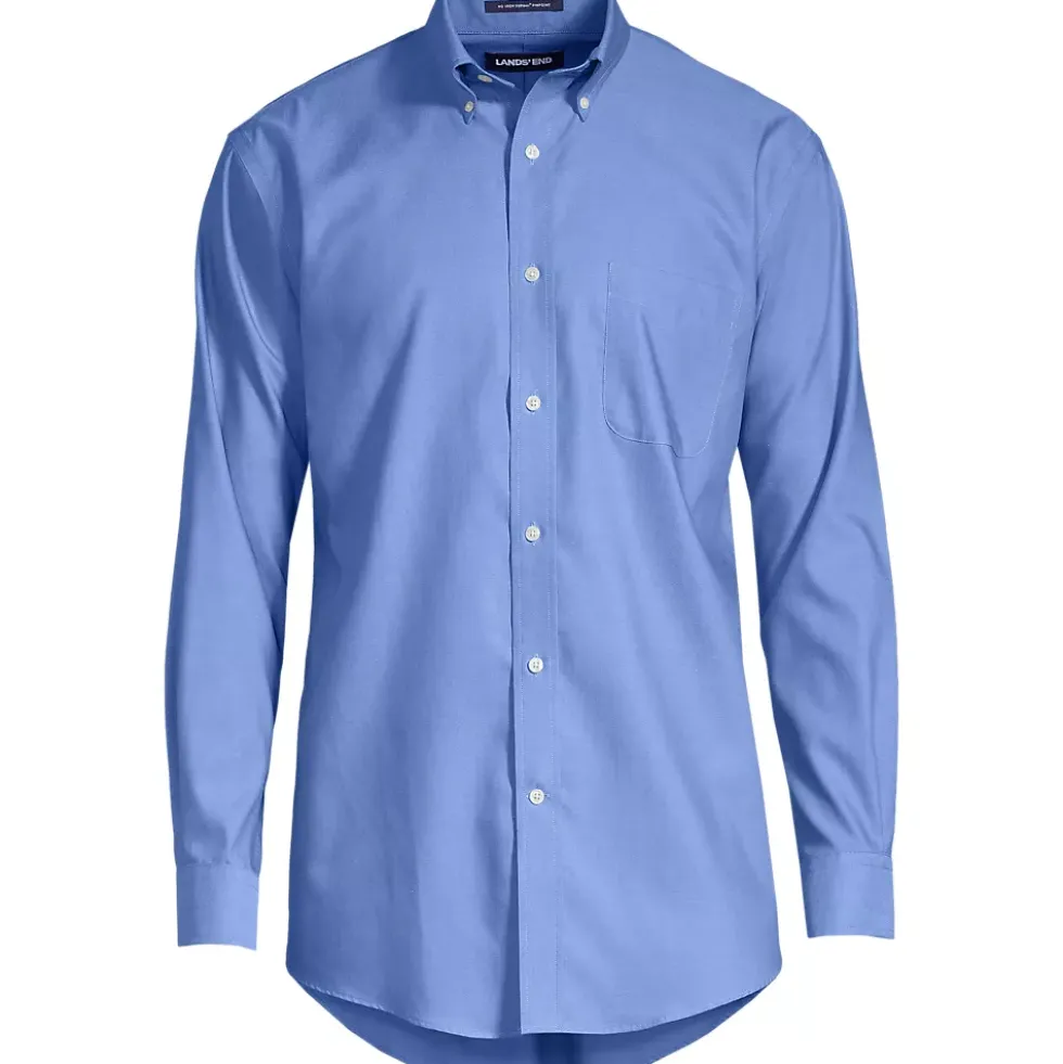 Men's No Iron Supima Cotton Pinpoint Buttondown Collar Dress Shirt