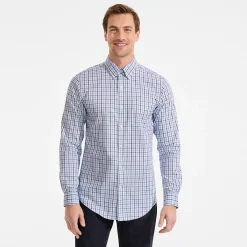 Men's No Iron Supima Cotton Pinpoint Buttondown Collar Dress Shirt