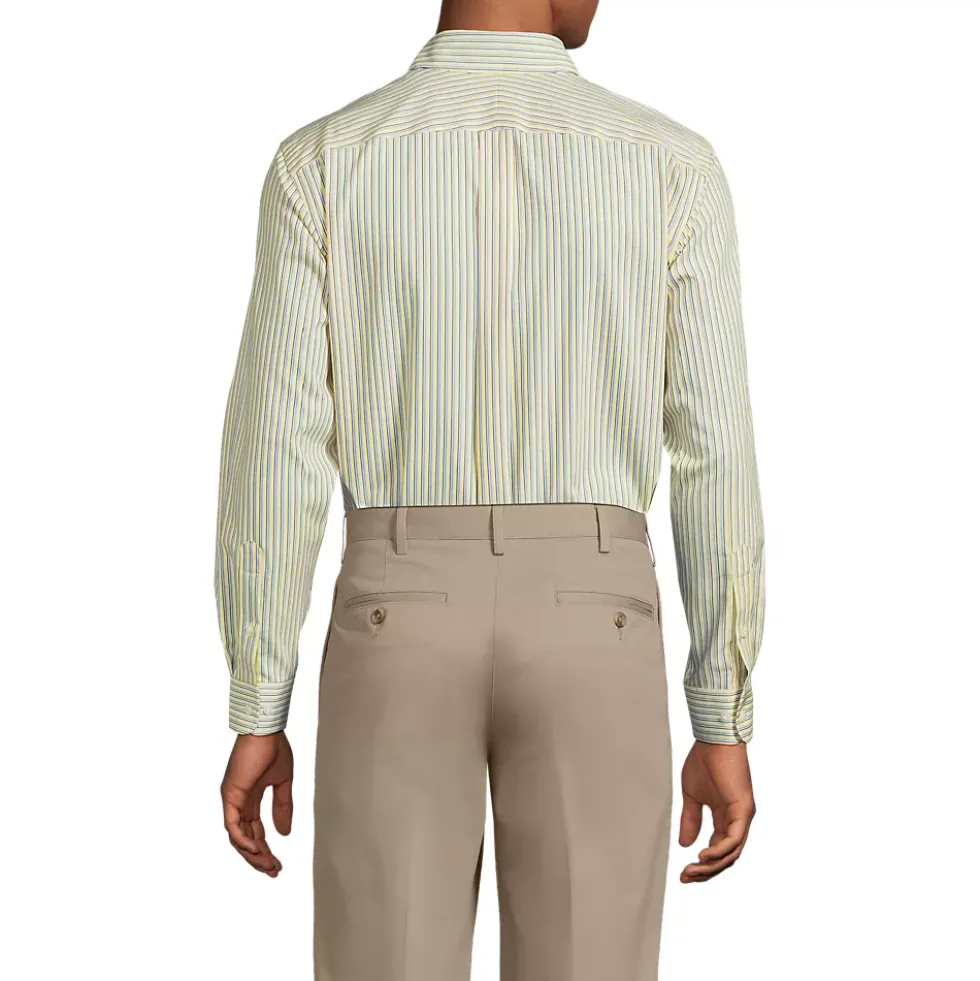 Men's No Iron Supima Cotton Pinpoint Buttondown Collar Dress Shirt