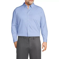 Men's No Iron Supima Cotton Pinpoint Buttondown Collar Dress Shirt