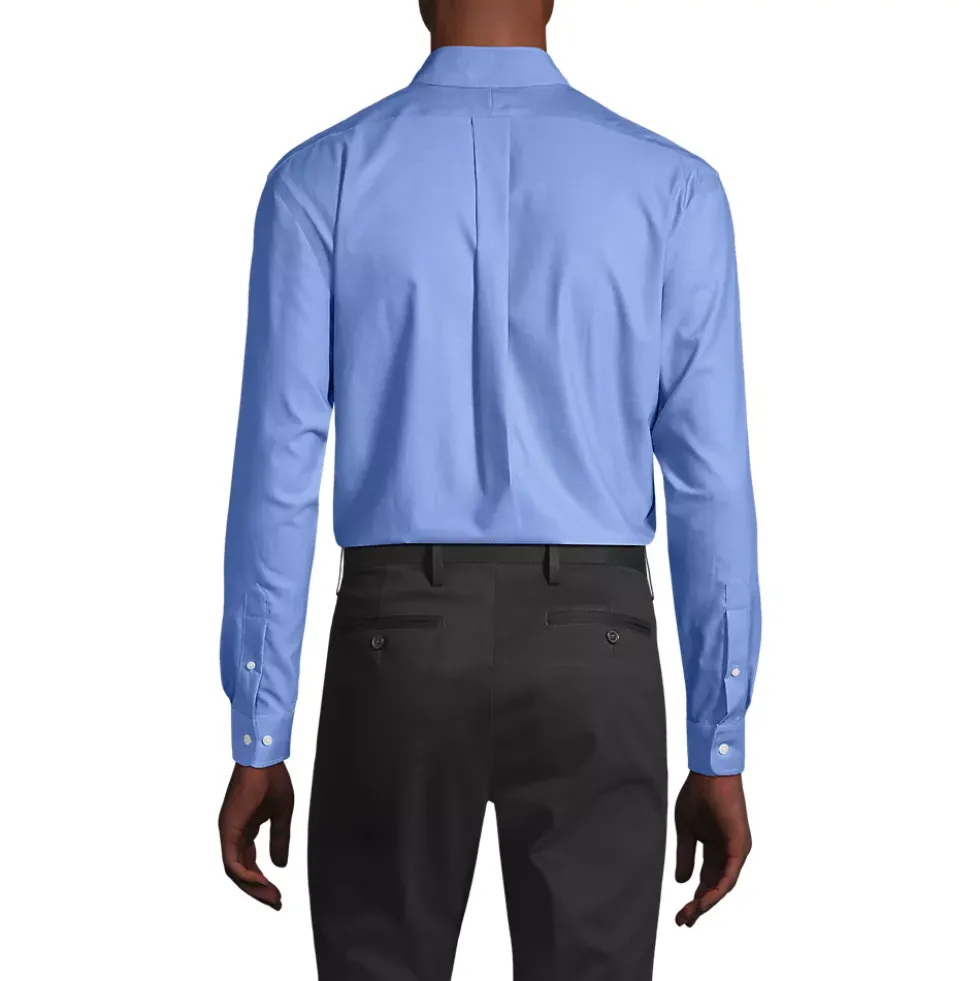 Men's No Iron Supima Cotton Pinpoint Buttondown Collar Dress Shirt