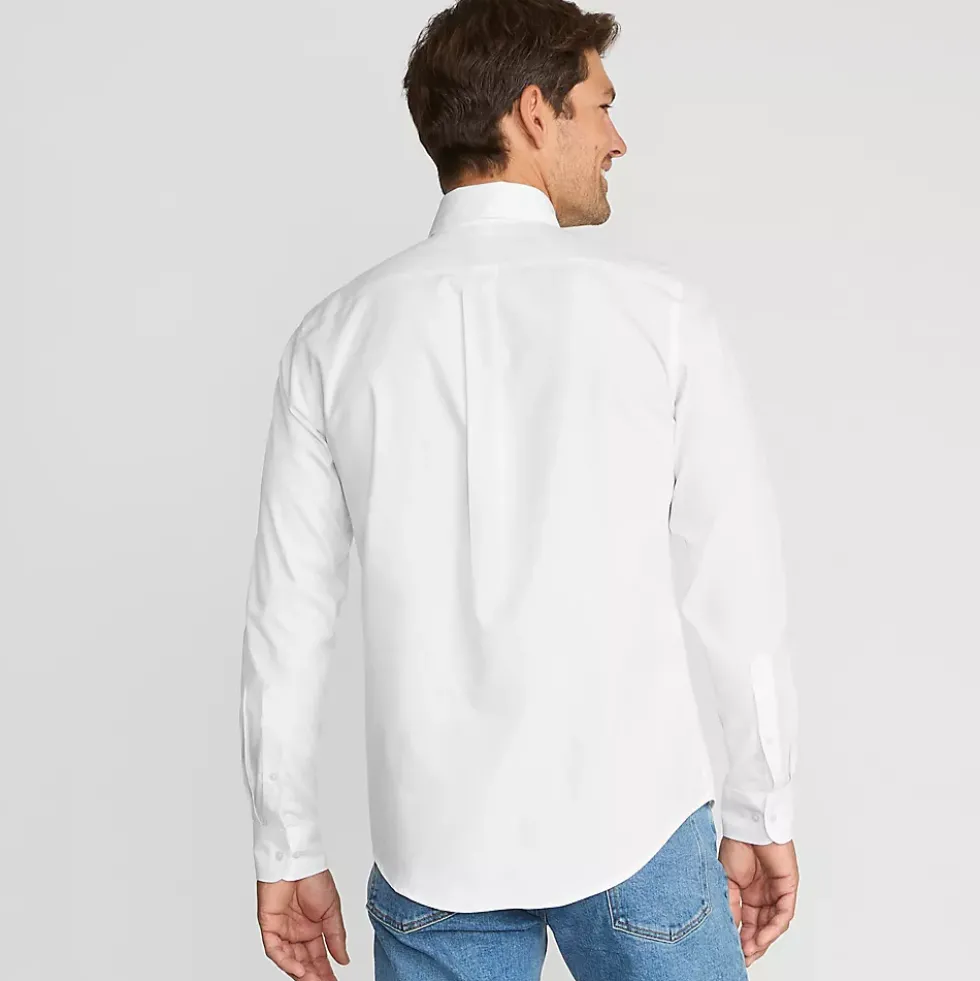 Men's No Iron Supima Cotton Pinpoint Buttondown Collar Dress Shirt