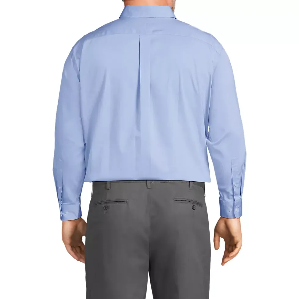 Men's No Iron Supima Cotton Pinpoint Buttondown Collar Dress Shirt