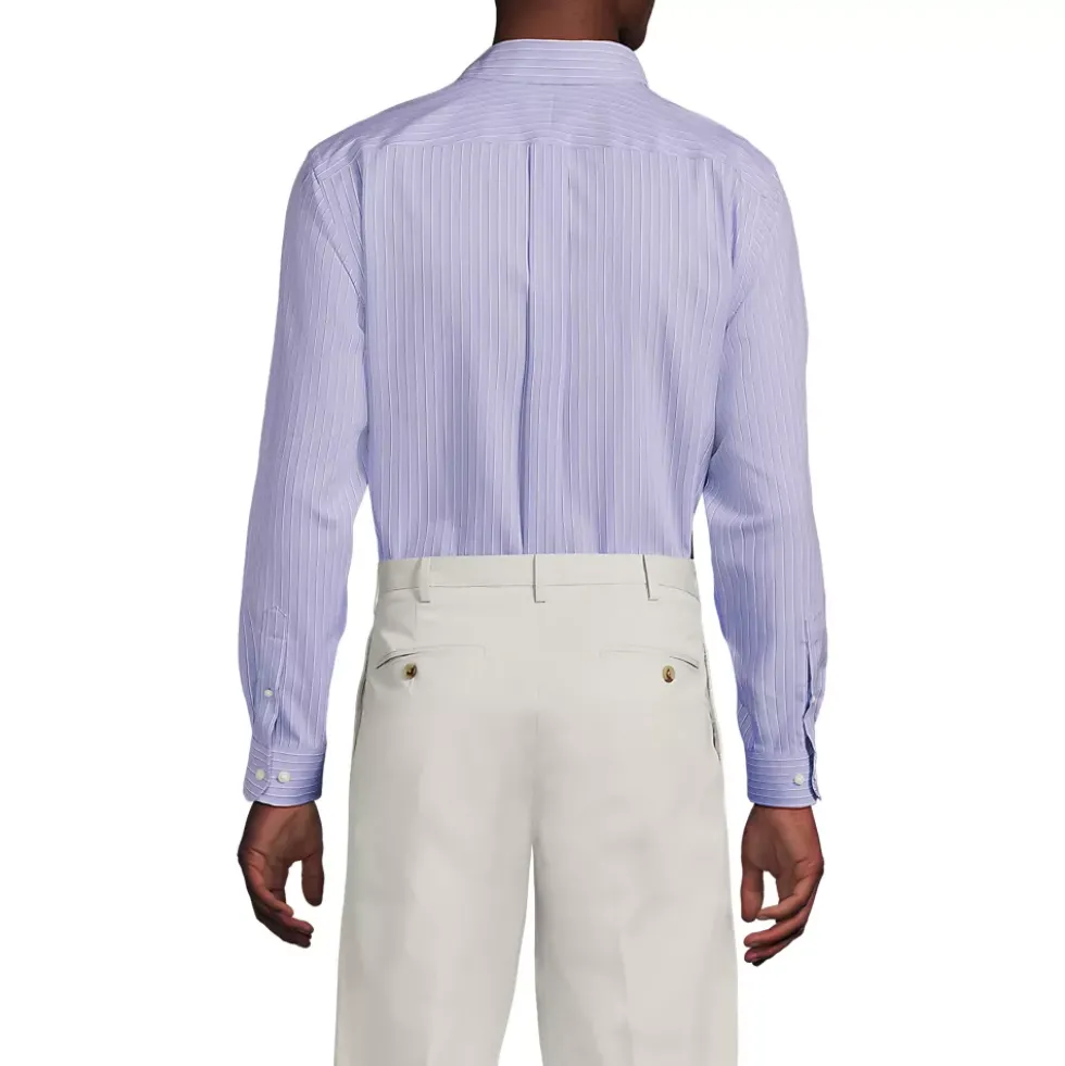 Men's No Iron Supima Cotton Pinpoint Buttondown Collar Dress Shirt