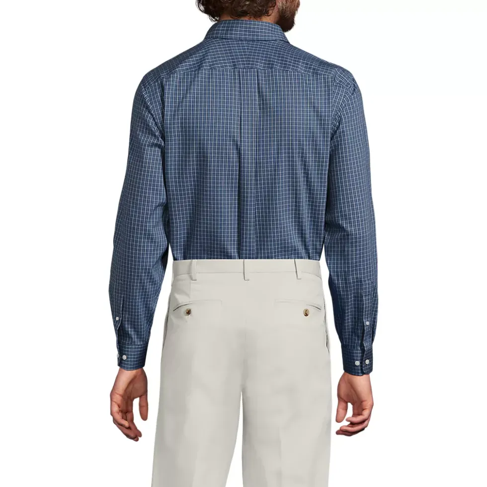 Men's No Iron Supima Cotton Pinpoint Buttondown Collar Dress Shirt