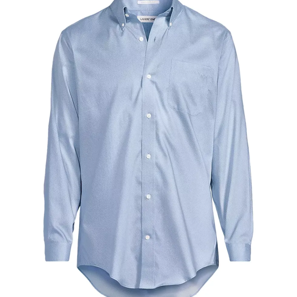 Men's No Iron Supima Cotton Pinpoint Buttondown Collar Dress Shirt
