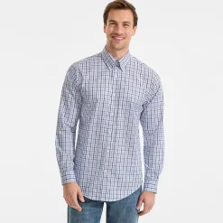 Men's No Iron Supima Cotton Pinpoint Buttondown Collar Dress Shirt