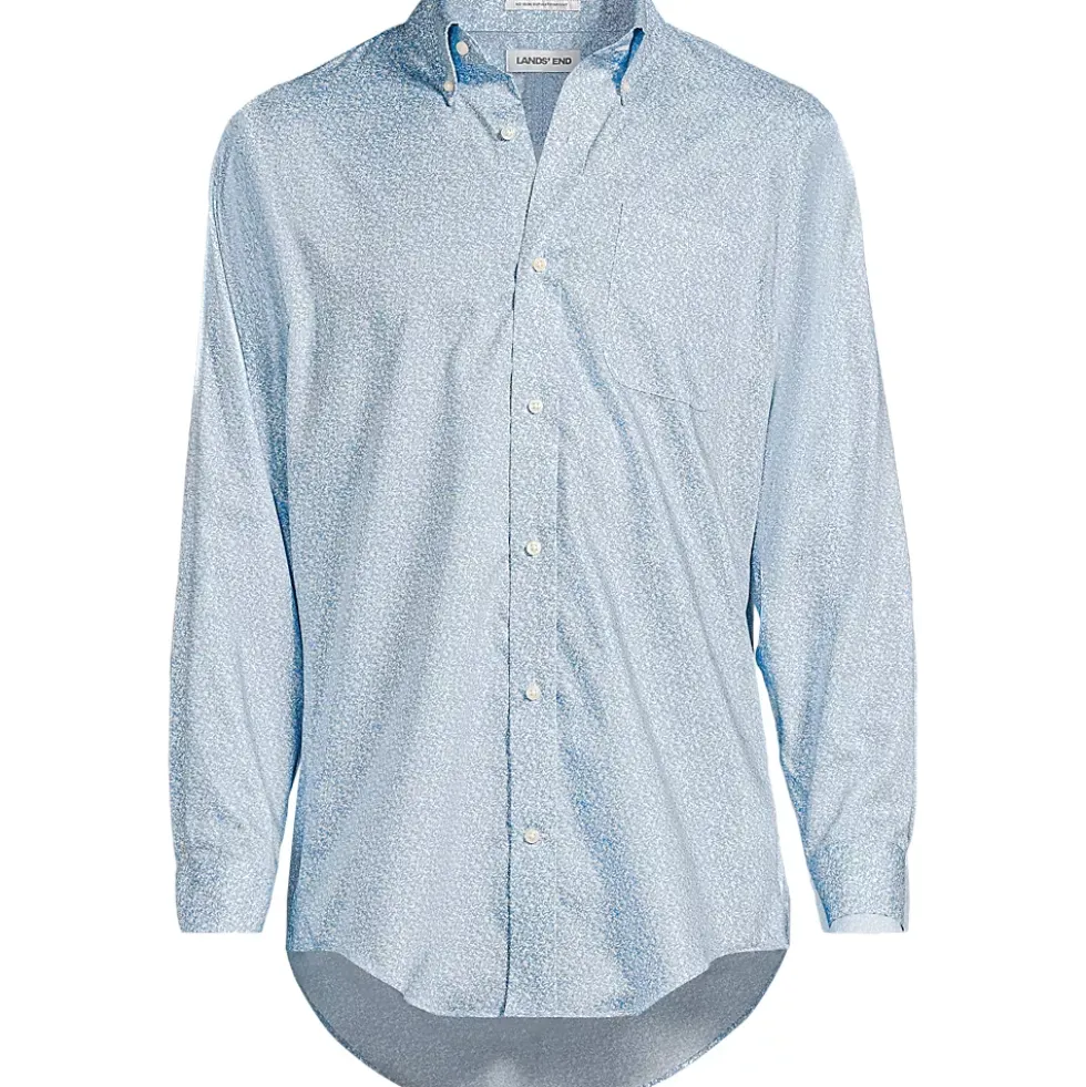 Men's No Iron Supima Cotton Pinpoint Buttondown Collar Dress Shirt