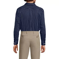 Men's No Iron Supima Cotton Pinpoint Buttondown Collar Dress Shirt