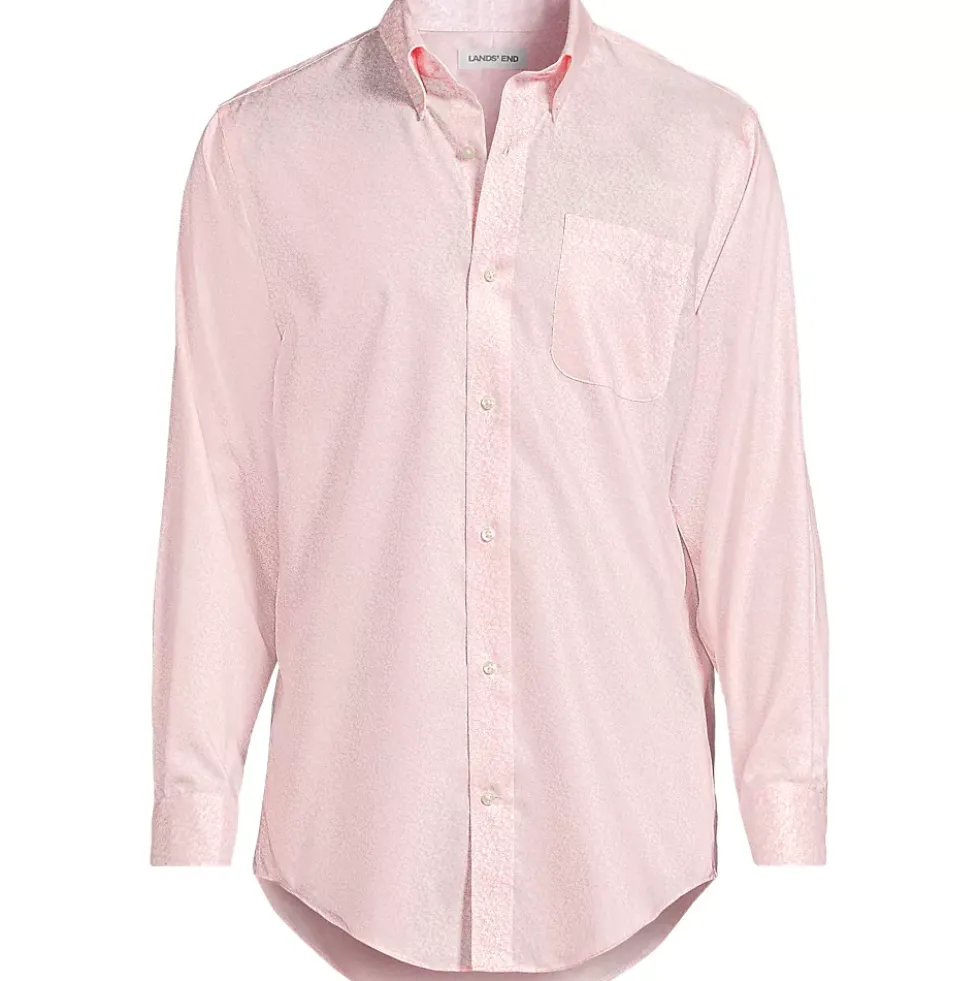 Men's No Iron Supima Cotton Pinpoint Buttondown Collar Dress Shirt