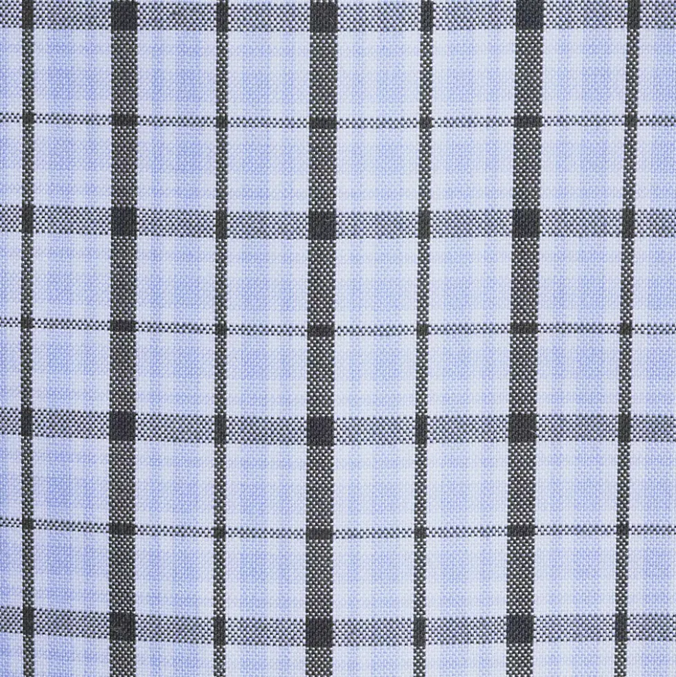 Men's No Iron Supima Cotton Pinpoint Straight Collar Dress Shirt