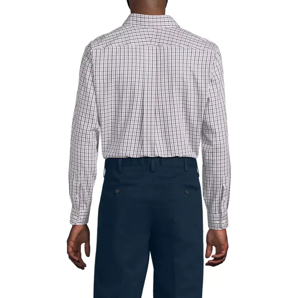 Men's No Iron Supima Cotton Pinpoint Buttondown Collar Dress Shirt