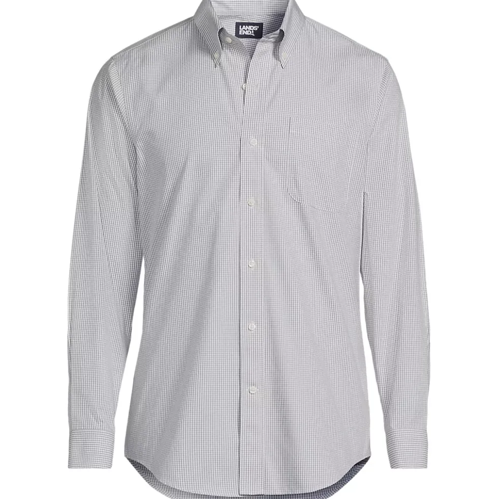 Men's No Iron Supima Cotton Pinpoint Buttondown Collar Dress Shirt