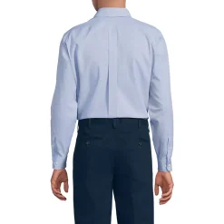Men's No Iron Supima Cotton Pinpoint Buttondown Collar Dress Shirt