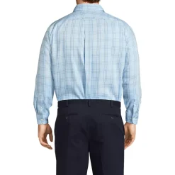 Men's No Iron Supima Cotton Pinpoint Buttondown Collar Dress Shirt