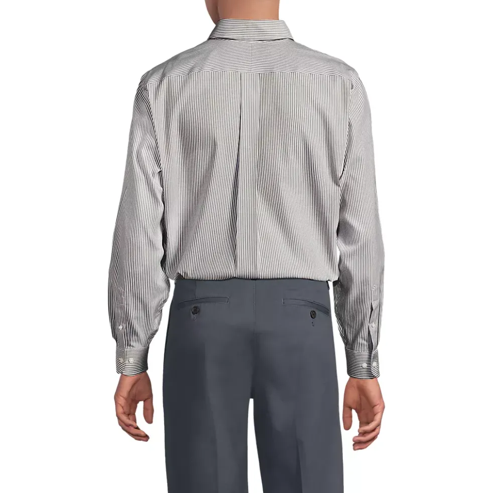 Men's No Iron Supima Cotton Pinpoint Buttondown Collar Dress Shirt