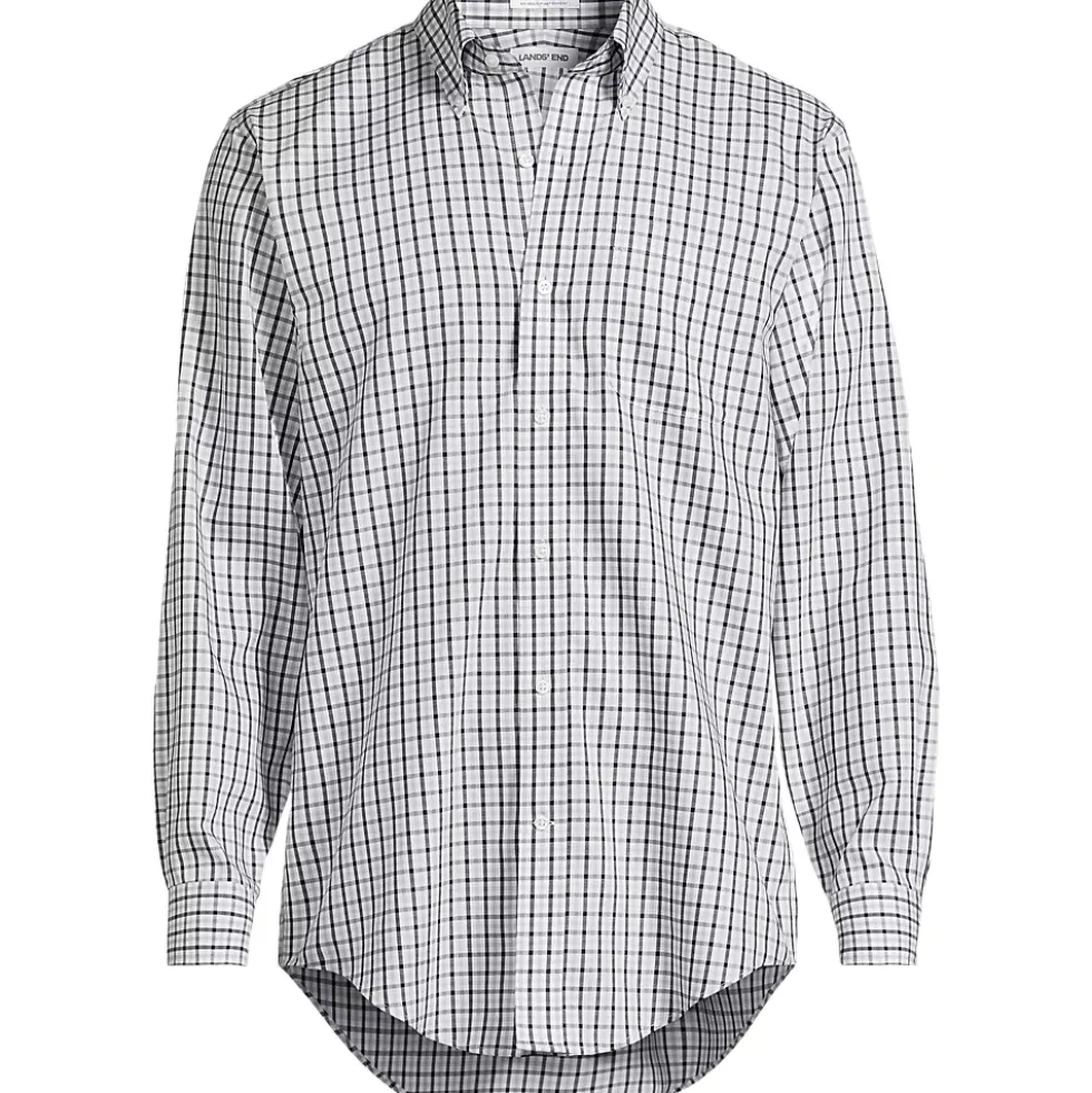 Men's No Iron Supima Cotton Pinpoint Buttondown Collar Dress Shirt