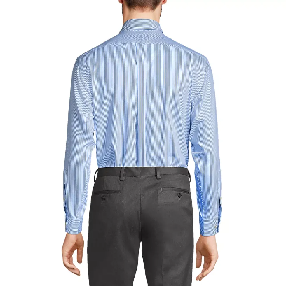 Men's No Iron Supima Cotton Pinpoint Buttondown Collar Dress Shirt