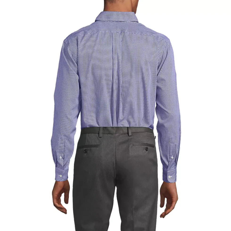 Men's No Iron Supima Cotton Pinpoint Buttondown Collar Dress Shirt