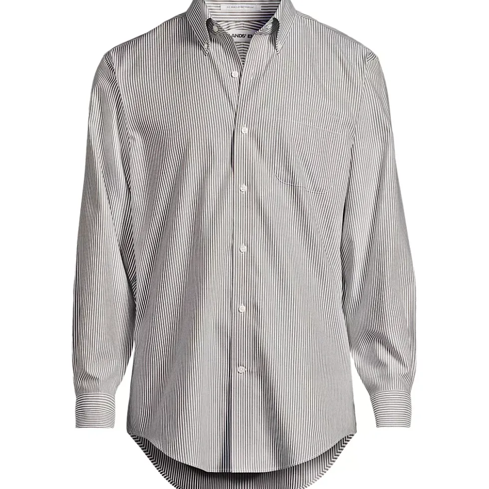 Men's No Iron Supima Cotton Pinpoint Buttondown Collar Dress Shirt