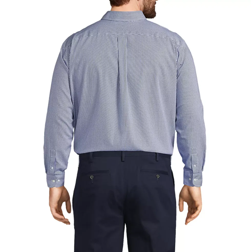 Men's No Iron Supima Cotton Pinpoint Buttondown Collar Dress Shirt