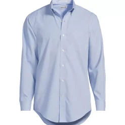 Men's No Iron Supima Cotton Pinpoint Buttondown Collar Dress Shirt