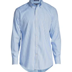 Men's No Iron Supima Cotton Pinpoint Buttondown Collar Dress Shirt