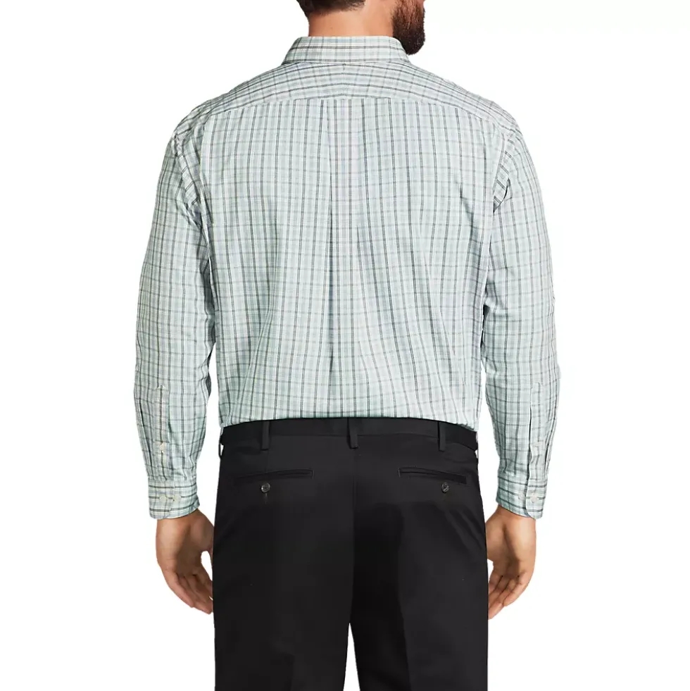Men's No Iron Supima Cotton Pinpoint Buttondown Collar Dress Shirt