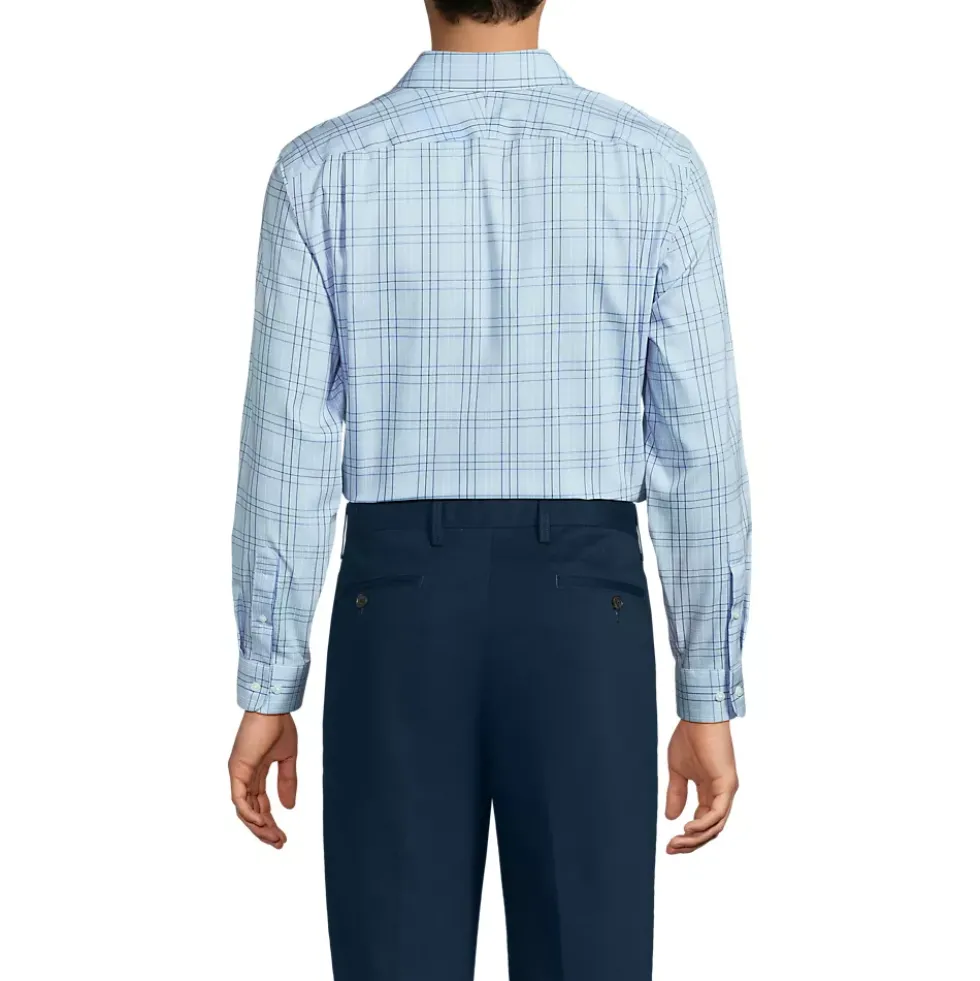 Men's No Iron Supima Cotton Pinpoint Buttondown Collar Dress Shirt