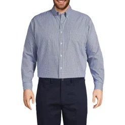 Men's No Iron Supima Cotton Pinpoint Buttondown Collar Dress Shirt