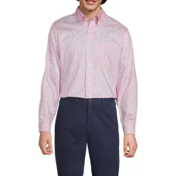 Men's No Iron Supima Cotton Pinpoint Buttondown Collar Dress Shirt