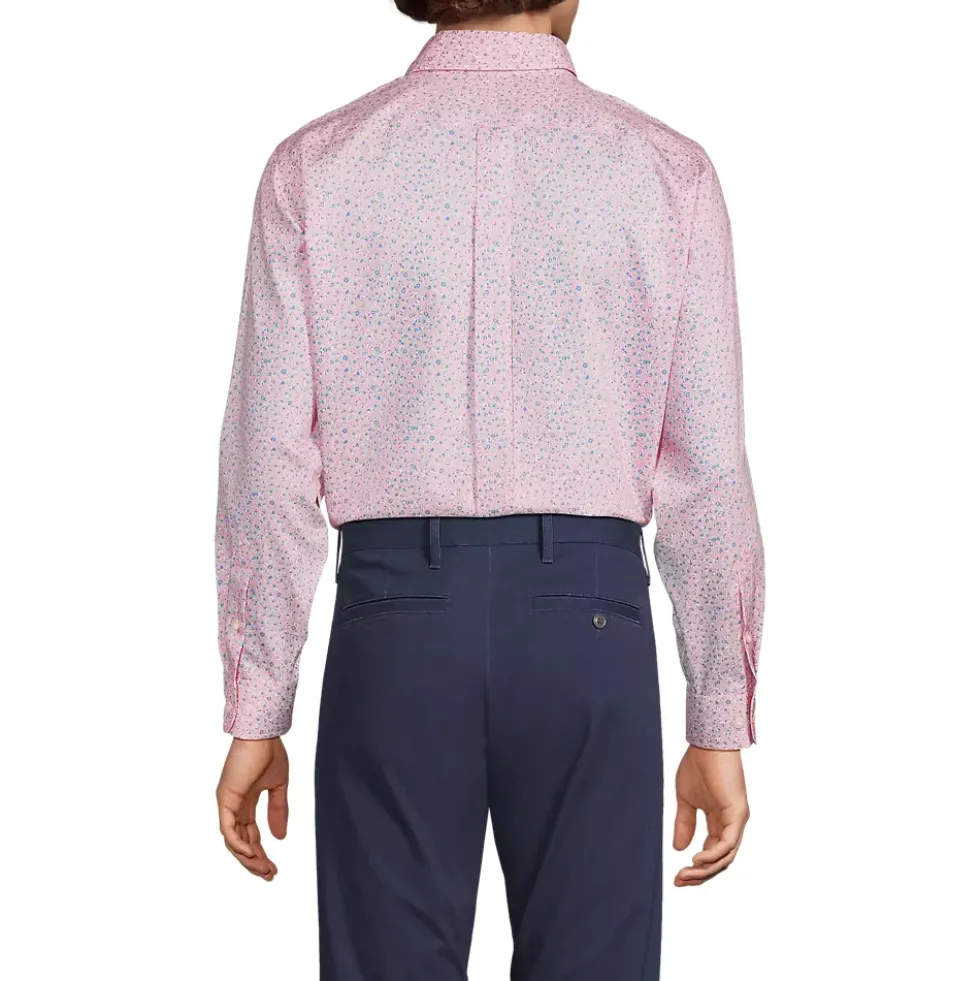 Men's No Iron Supima Cotton Pinpoint Buttondown Collar Dress Shirt