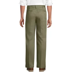 Men's No Iron Traditional Fit Plain Front Chino Pant