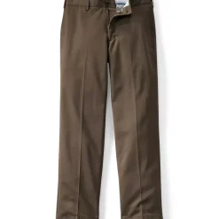 Men's No Iron Traditional Fit Plain Front Chino Pant