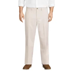 Men's No Iron Traditional Fit Plain Front Chino Pant