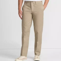 Men's No Iron Traditional Fit Plain Front Chino Pant